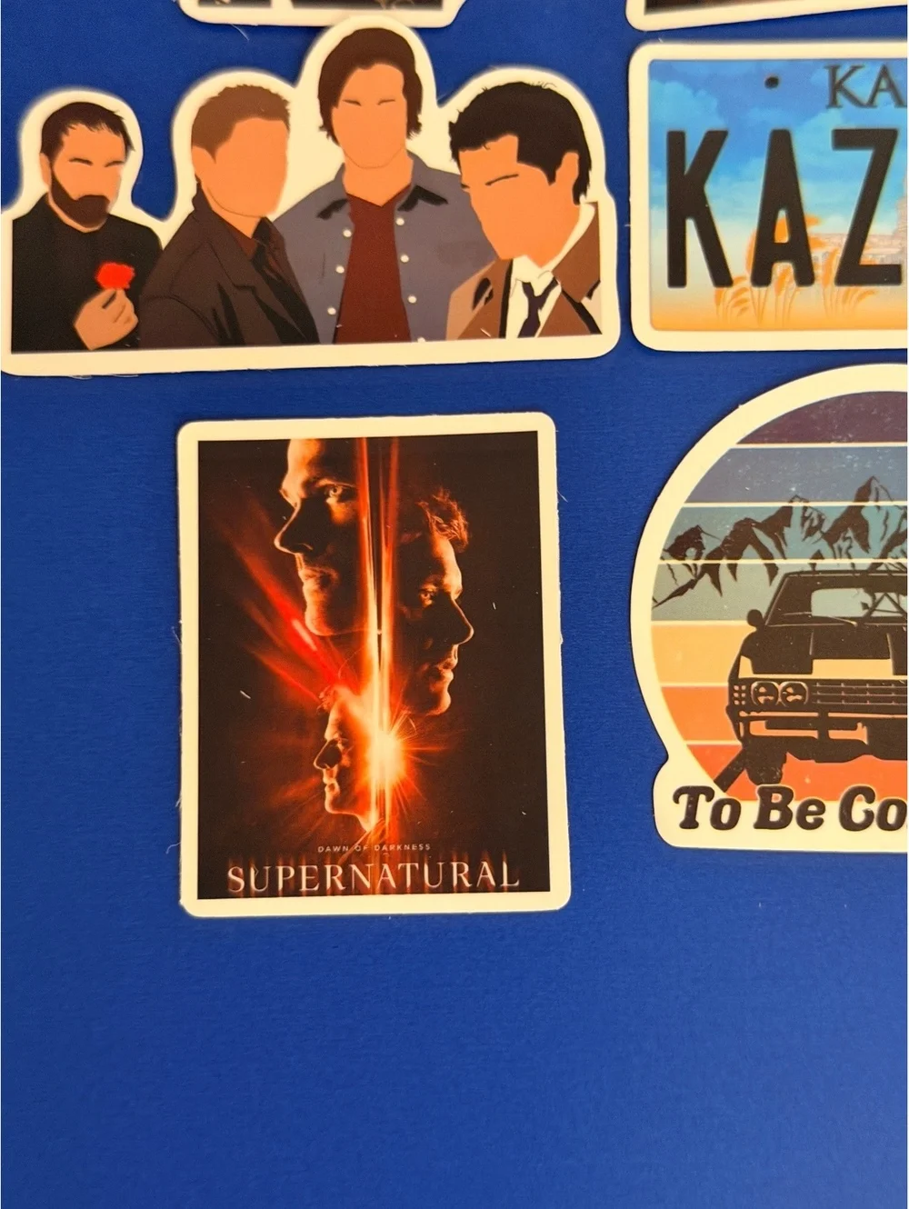 Sticker /decal set of 6. Supernatural waterproof